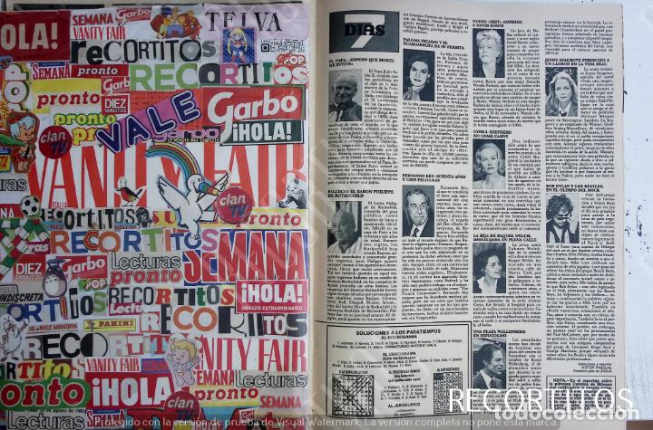 Coleccionismo de Revistas y Peri&oacute;dicos: PALOMA PICASSO DAVID BOWIE FERNANDO REY BOB DYLAN CYBILL SHEPHERD