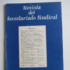 Coleccionismo de Revistas y Periódicos: REVISTA DEL SECRETARIADO SINDICAL Nº.31 MARZO 1956. FRIO INDUSTRIAL. FABRICA HIELO ¿MADRID?