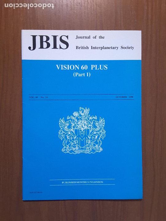 Coleccionismo de revistas y peri&oacute;dicos: Journal of the British Interplanetary Society Vol. 49, No. 10 - Vision 60 Plus (I)