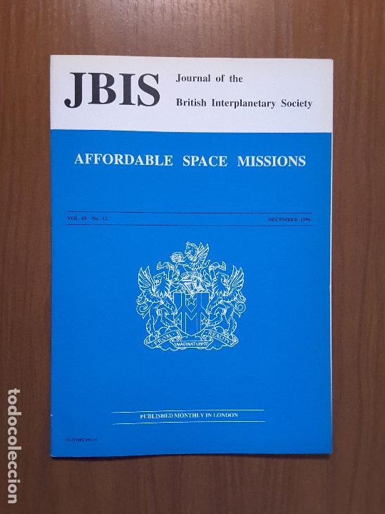 Collectionnisme de Revues et Journaux: Journal of the British Interplanetary Society Vol. 49, No. 12 - Affordable Space Missions