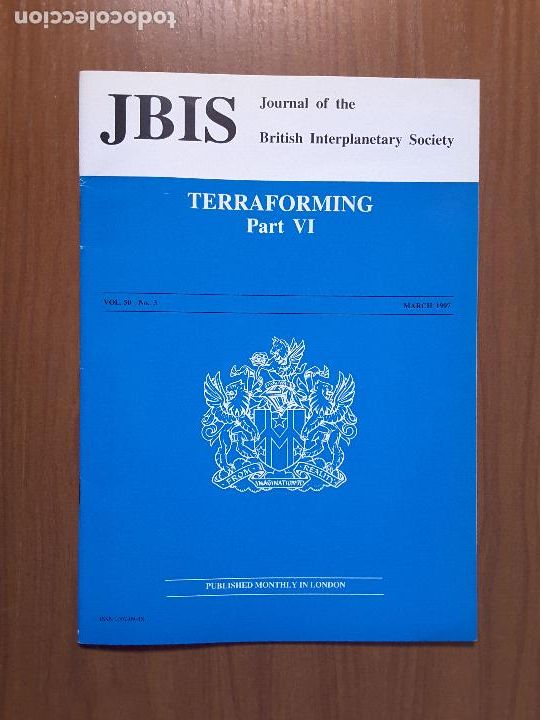 Coleccionismo de revistas y peri&oacute;dicos: Journal of the British Interplanetary Society Vol. 50, No. 3 - Terraforming (VI)