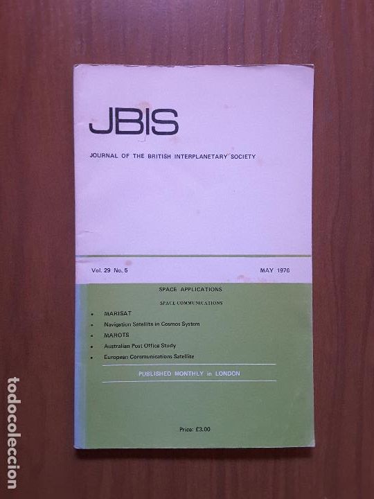 Coleccionismo de revistas y peri&oacute;dicos: Journal of the British Interplanetary Society Vol. 29, No. 5 - Space Applications