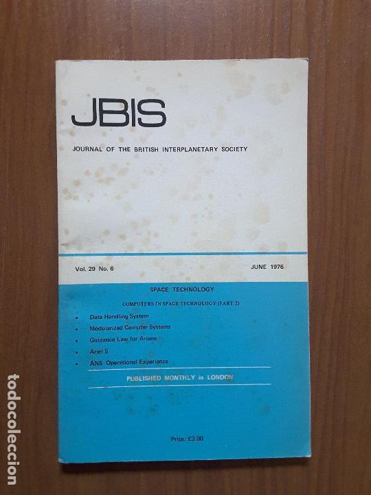 Collezionismo di Riviste e Giornali: Journal of the British Interplanetary Society Vol. 29, No. 6 - Space Technology
