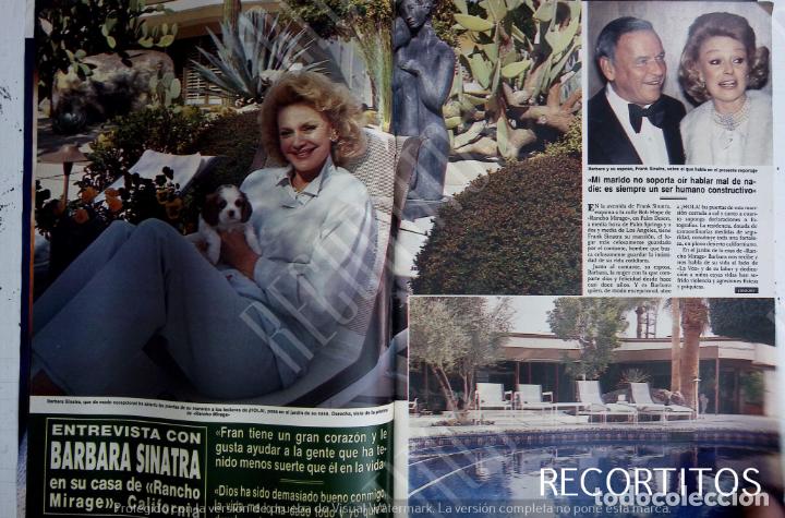 Coleccionismo de revistas y peri&oacute;dicos: BARBARA SINATRA FRANK - Foto 1