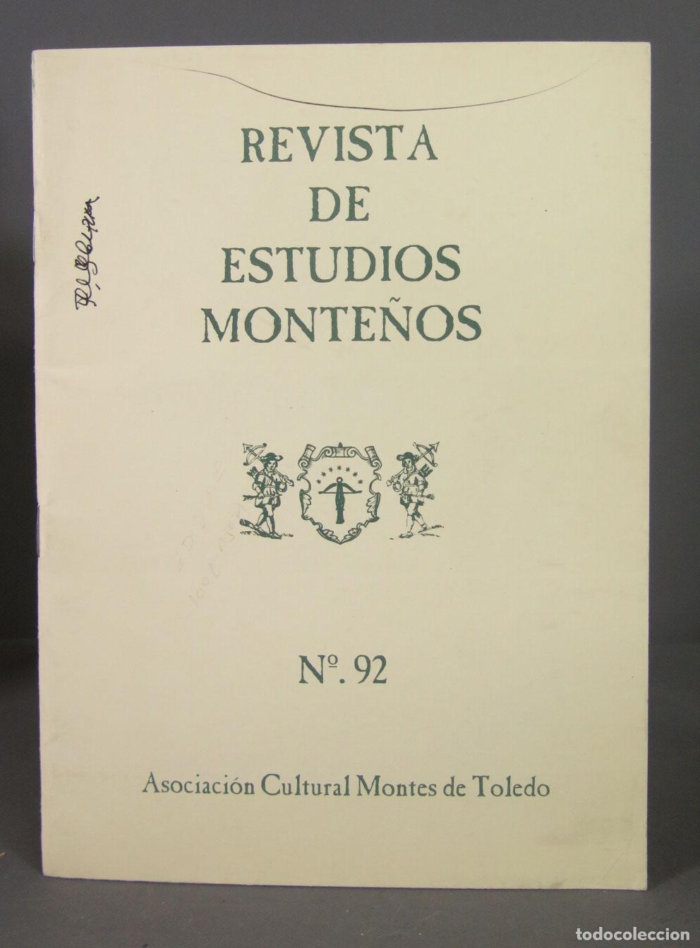 Sammeln von Zeitschriften und Zeitungen: Revista Estudios Monte&ntilde;os N&ordm; 92