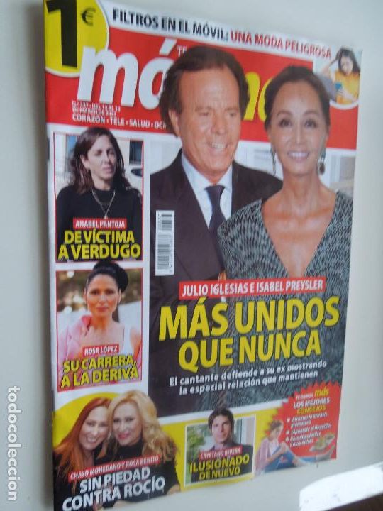 Coleccionismo de Revistas y Peri&oacute;dicos: MAS REVISTA N&ordm; 337- 03-2023- JULIO IGLESIAS -ISABEL - ROSA LOPEZ CAYETANO