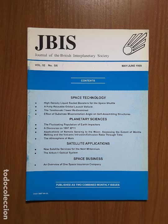 Collezionismo di Riviste e Giornali: Journal of the British Interplanetary Society Vol. 52, No. 5/6