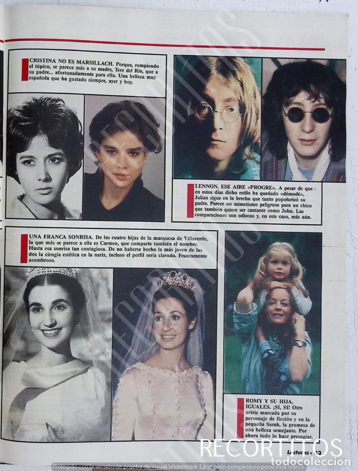 Coleccionismo de Revistas y Peri&oacute;dicos: CRISTINA MARSILLACH JOHN LENNON JULIAN ROMY SCHNEIDER