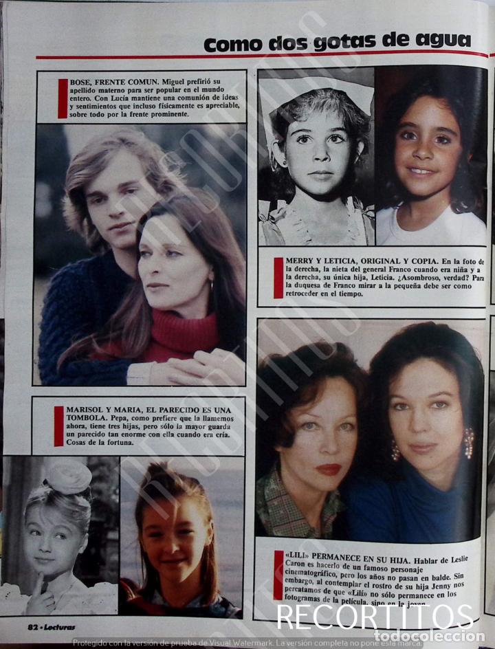 Coleccionismo de Revistas y Peri&oacute;dicos: LLUCIA BOSE MIGUEL MARISOL MERRY MARTINEZ BORDIU MARIA GADES LESLIE CARON