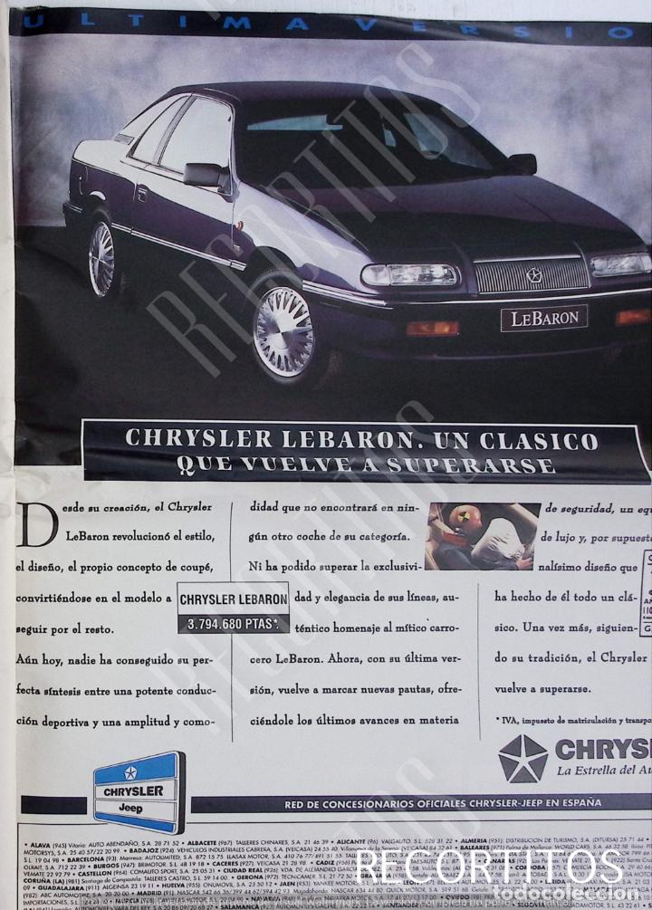 Coleccionismo de Revistas y Peri&oacute;dicos: CHRYSLER ANUNCIO PUBLICIDAD