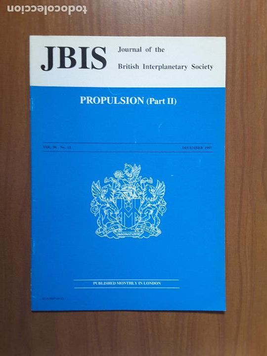 Collectionnisme de Revues et Journaux: Journal of the British Interplanetary Society Vol. 50, No. 12 - Propulsion (II)