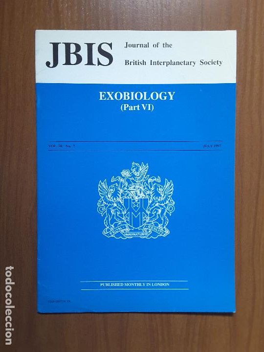 Coleccionismo de revistas y peri&oacute;dicos: Journal of the British Interplanetary Society Vol. 50, No. 7 - Exobiology (VI)