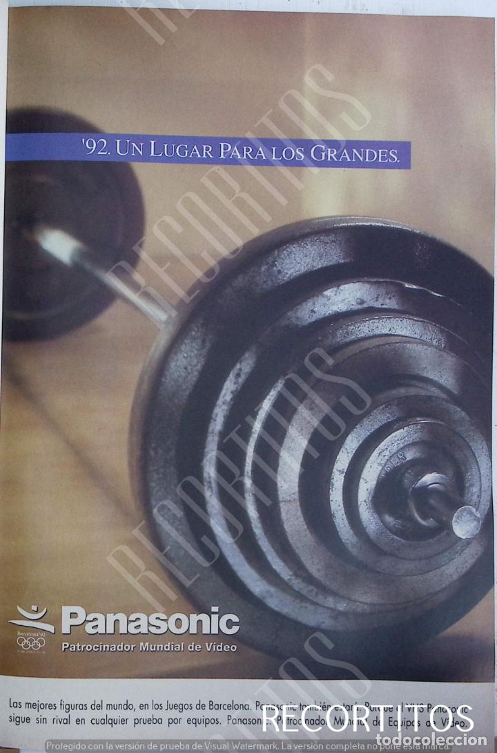Coleccionismo de revistas y peri&oacute;dicos: PANASONIC BARCELONA 92 anuncio publicidad