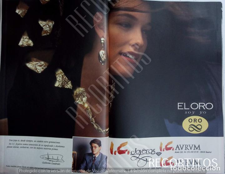 Coleccionismo de Revistas y Peri&oacute;dicos: GUILLERMO CUADRADO I C JOYEROS EL ORO ANUNCIO PUBLICIDAD RAQUEL REVUELTA MISS ESPA&Ntilde;A