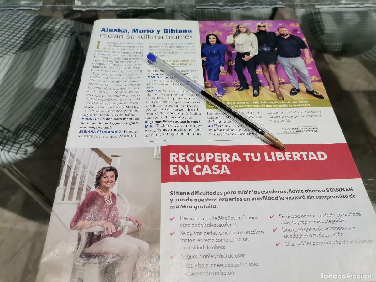 Coleccionismo de Revistas y Peri&oacute;dicos: ALASKA, MARIO Y BIBIANA RECORTE REVISTA 2019