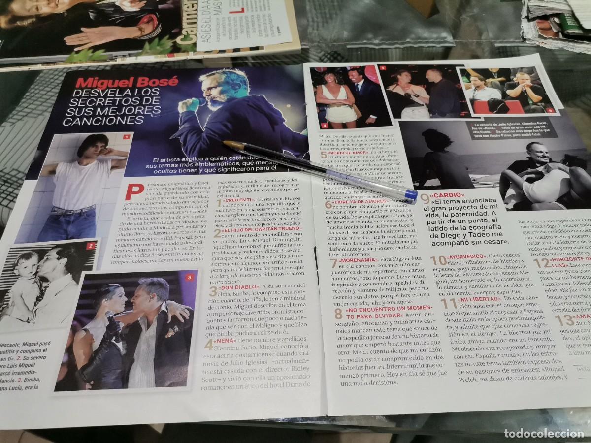 Coleccionismo de Revistas y Peri&oacute;dicos: MIGUEL BOSE RECORTE REVISTA 2 PAGINAS 2022