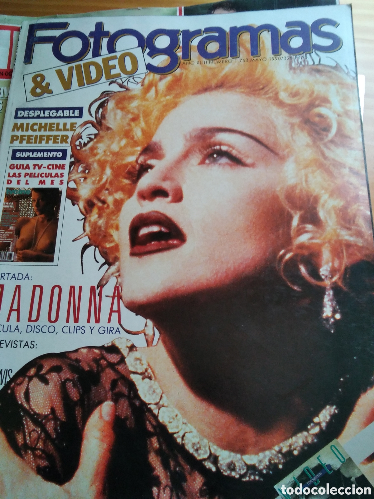 Coleccionismo de Revistas y Peri&oacute;dicos: Fotogramas revista de cine 1990 mayo Madonna pfeiffer