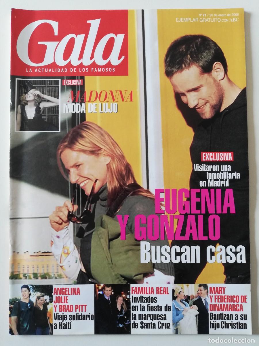 Coleccionismo de Revistas y Peri&oacute;dicos: Revista GALA n&ordm; 71 Madonna Valeria Mazza Pen&eacute;lope Cruz Almod&oacute;var Rafael Amargo Carole Bouquet Jolie