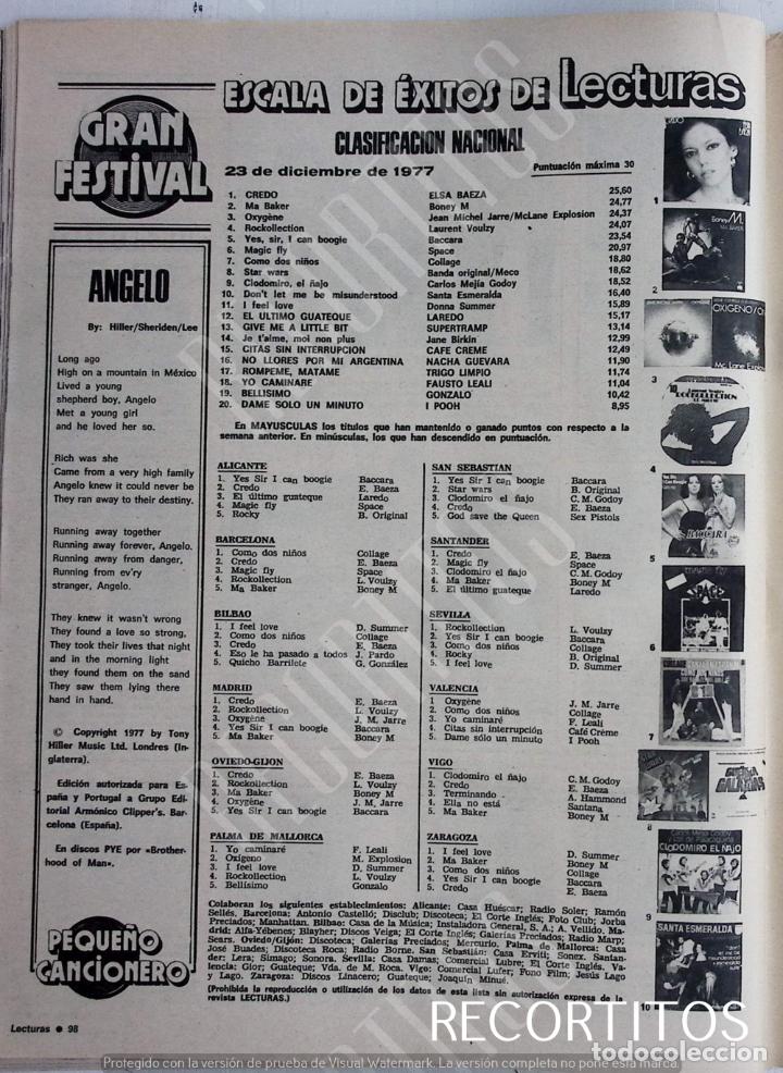 Coleccionismo de revistas y peri&oacute;dicos: ESCALA DE EXITOS ELSA BAEZA BACCARA LAURENT VOUZLEY BONEY M JEAN MICHEL JARRE SPACE COLLAGE