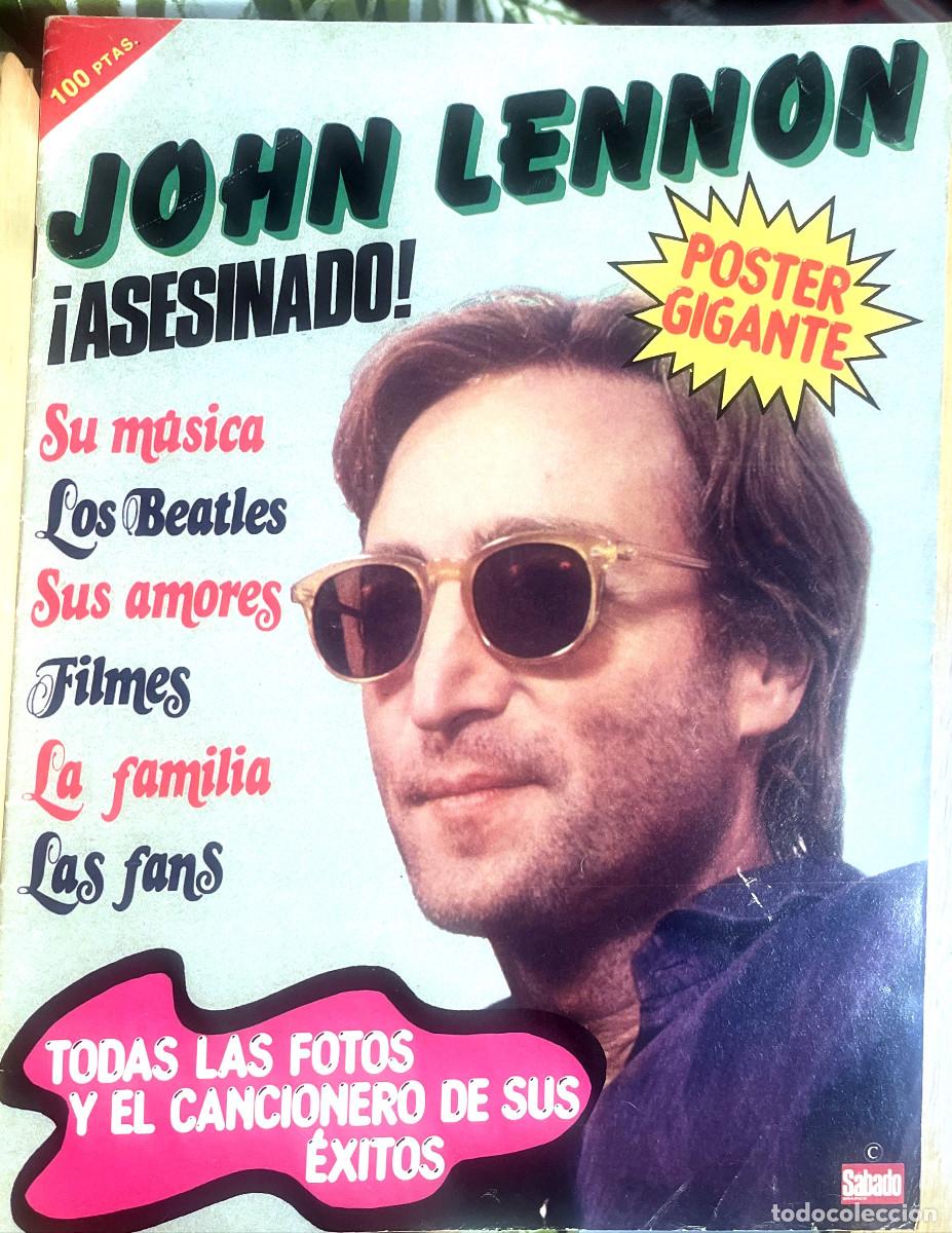 Coleccionismo de Revistas y Peri&oacute;dicos: JOHN LENNON - DICIEMBRE 1980 - SABADO GRAFICO - ASESINADO - SPAIN - 48 PAG