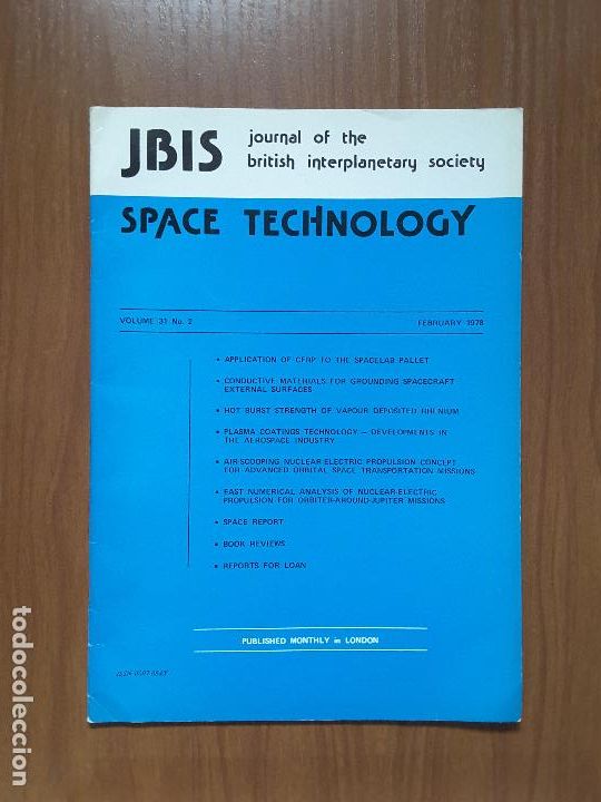 Collezionismo di Riviste e Giornali: Journal of the British Interplanetary Society Vol. 31, No. 2 - Space Technology