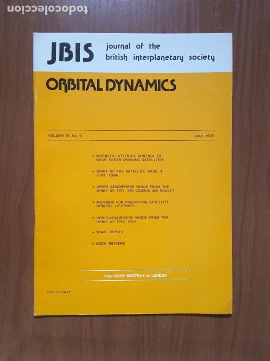 Coleccionismo de revistas y peri&oacute;dicos: Journal of the British Interplanetary Society Vol. 31, No. 5 - Orbital Dynamics