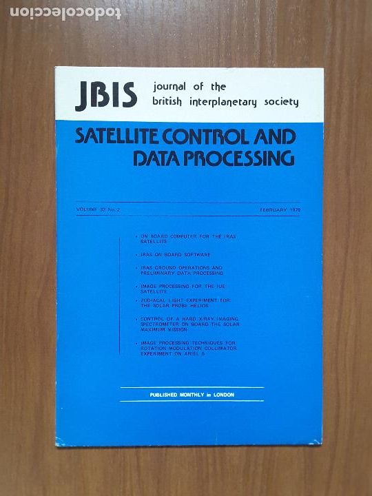 Coleccionismo de revistas y peri&oacute;dicos: Journal of the British Interplanetary Society Vol. 32, No. 2 - Satellite Control and data Process.