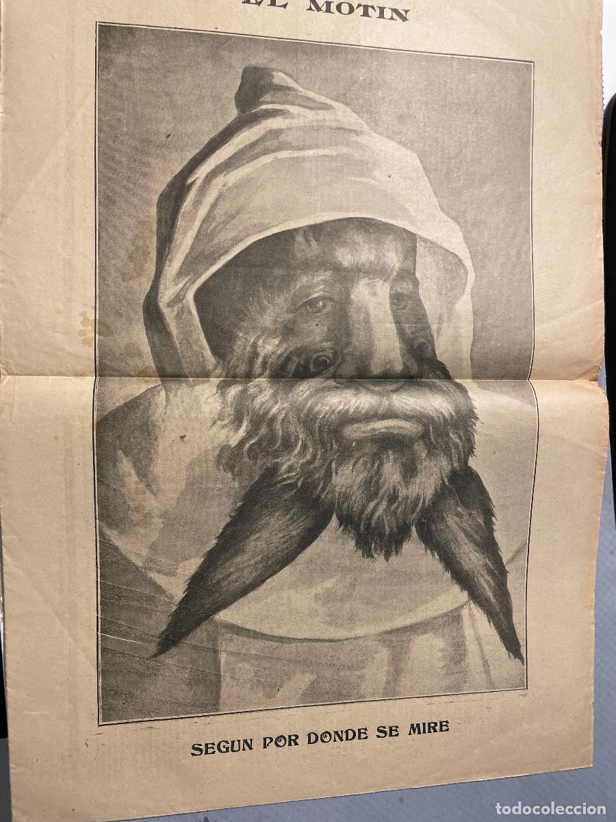 Coleccionismo de Revistas y Peri&oacute;dicos: ANTIGUO PERI&Oacute;DICO &rdquo;EL MOT&Iacute;N&rdquo; SEMANARIO POL&Iacute;TICO-SAT&Iacute;RICO.ANTICLERICAL. NAKENS N&Uacute;M.40 1913 (P00026