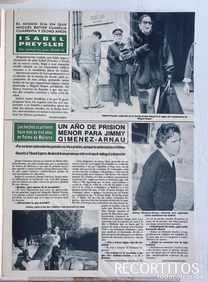 Coleccionismo de Revistas y Peri&oacute;dicos: ISABEL PREYSLER JIMMY GIMENEZ ARNAU
