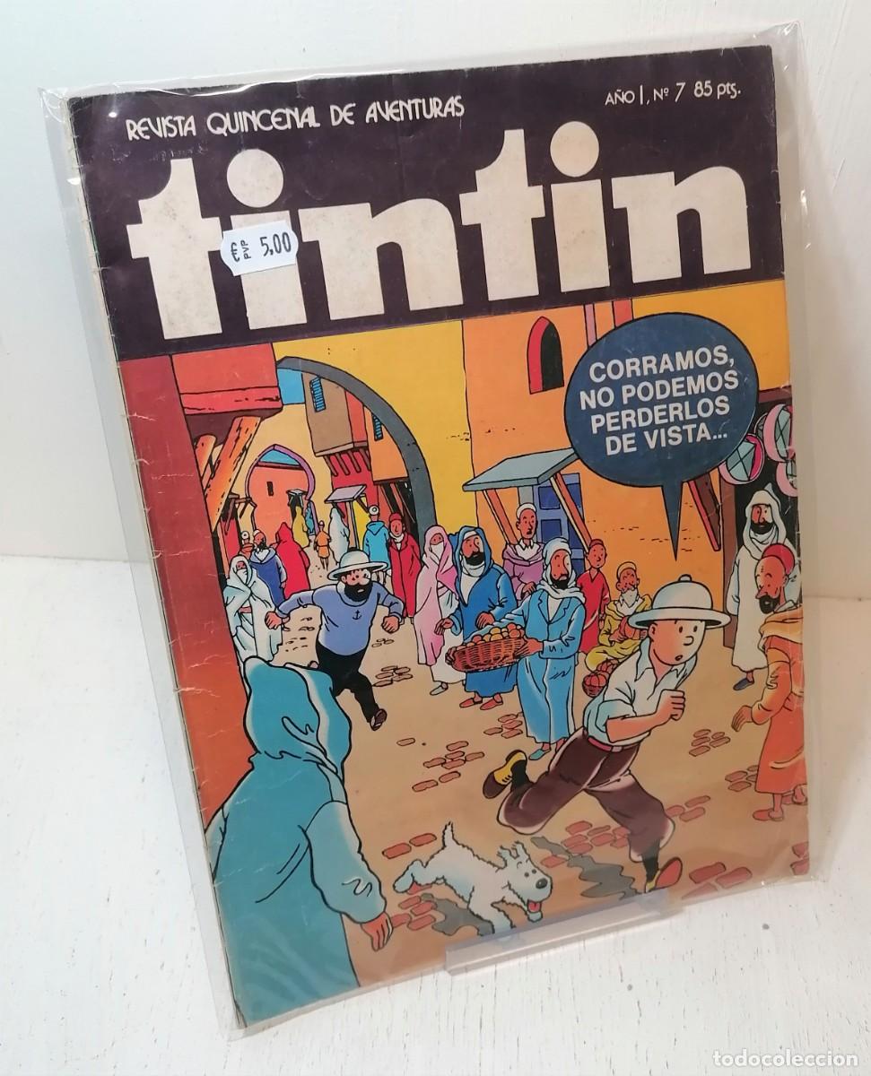 Coleccionismo de revistas y peri&oacute;dicos: Revista quincenal de aventuras: &rdquo;Tintin&rdquo; a&ntilde;o I, n&ordm; 7