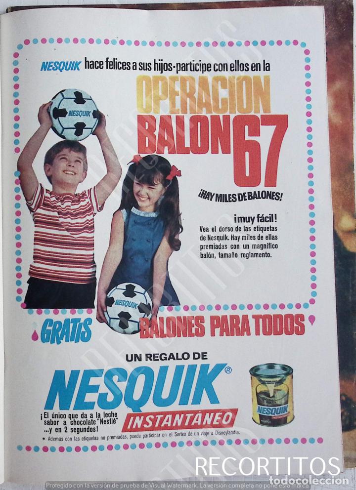 Coleccionismo de revistas y peri&oacute;dicos: NESQUICK OPERACION BALON 67 ANUNCIO PUBLICIDAD
