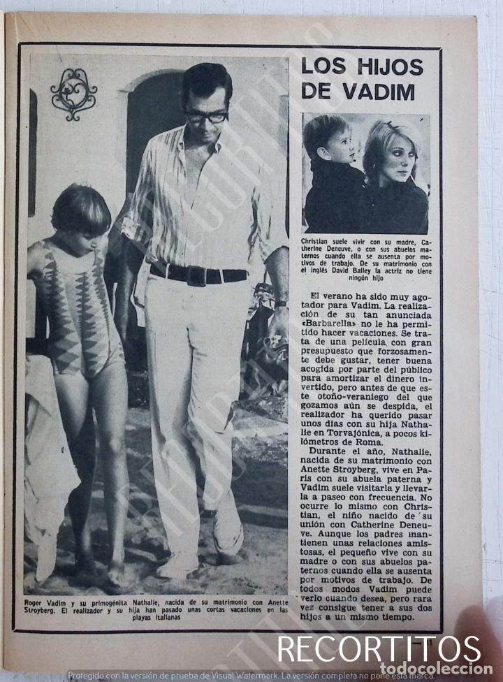 Colecionismo de Revistas e Jornais: ROGER VADIM CATHERINE DENEUVE