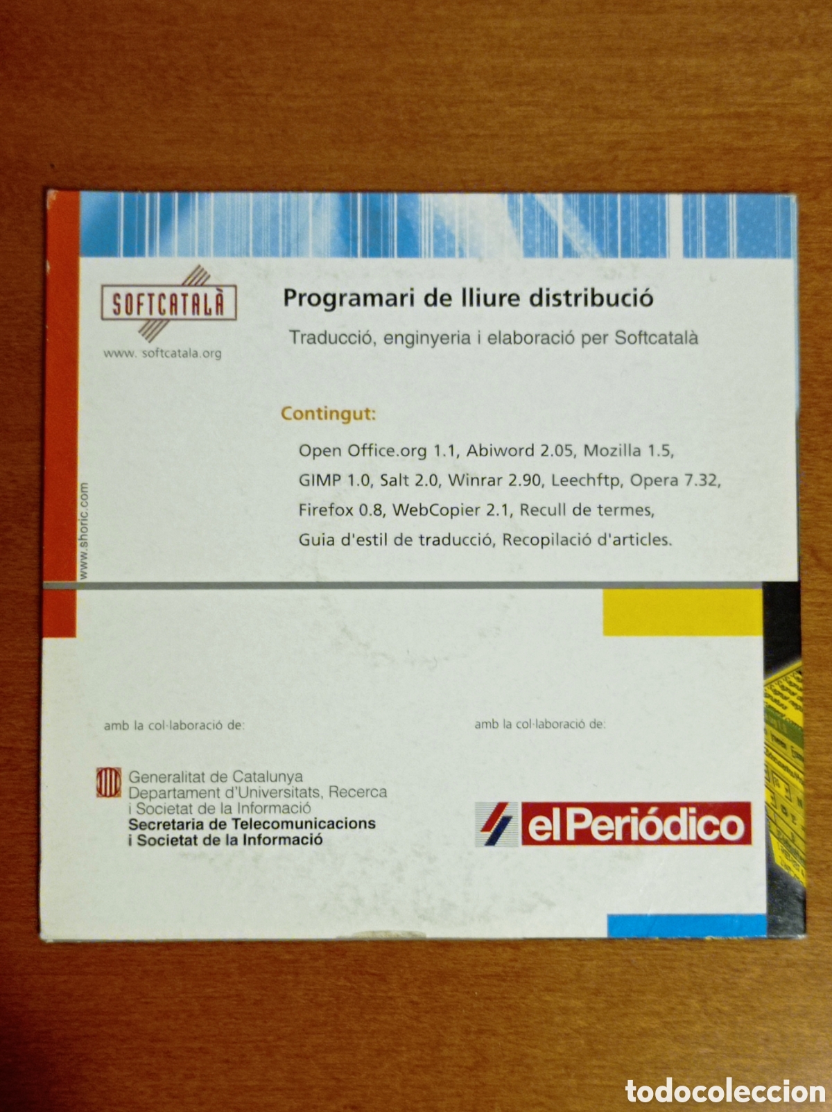Coleccionismo de revistas y peri&oacute;dicos: CD El Peri&oacute;dico - Softcatala - Programari - Foto 2