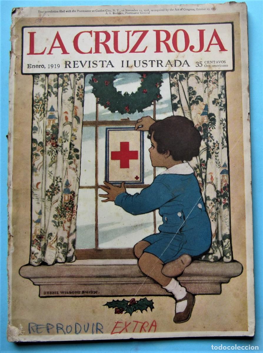 Coleccionismo de Revistas y Peri&oacute;dicos: LA CRUZ ROJA. ENERO, 1919. REVISTA ILUSTRADA.TOMO I. N&Uacute;MERO 2. NEW YORK.