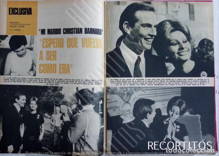 Coleccionismo de Revistas y Peri&oacute;dicos: CHRISTIAN BARNARD SOFIA LOREN GINA LOLLOBRIGIDA