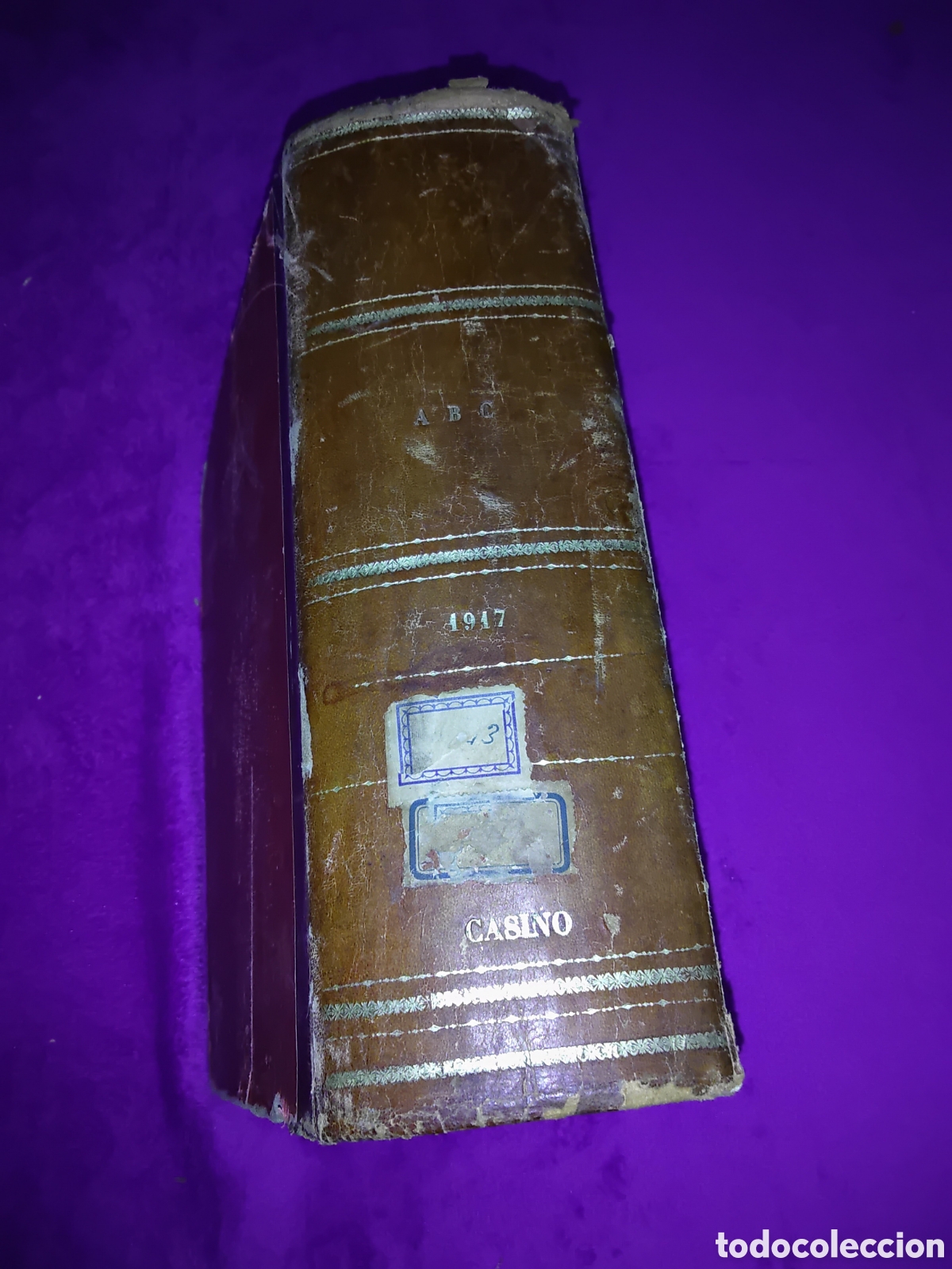 Coleccionismo de revistas y peri&oacute;dicos: ANTIGUO LIBRO PERI&Oacute;DICO DEL ABC 1917 CASINO ALICANTE
