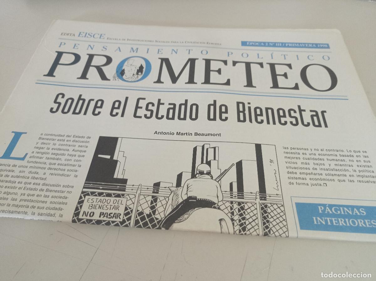 Sammeln von Zeitschriften und Zeitungen: REVISTA PENSAMIENTO POLITICO PROMETEO EPOCA 2 N&ordm; III. PRIMAVERA 1998. REF. UR EST