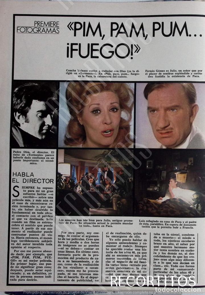 Coleccionismo de revistas y peri&oacute;dicos: pedro olea fernando fernan gomez concha velasco pim pam pum fuego