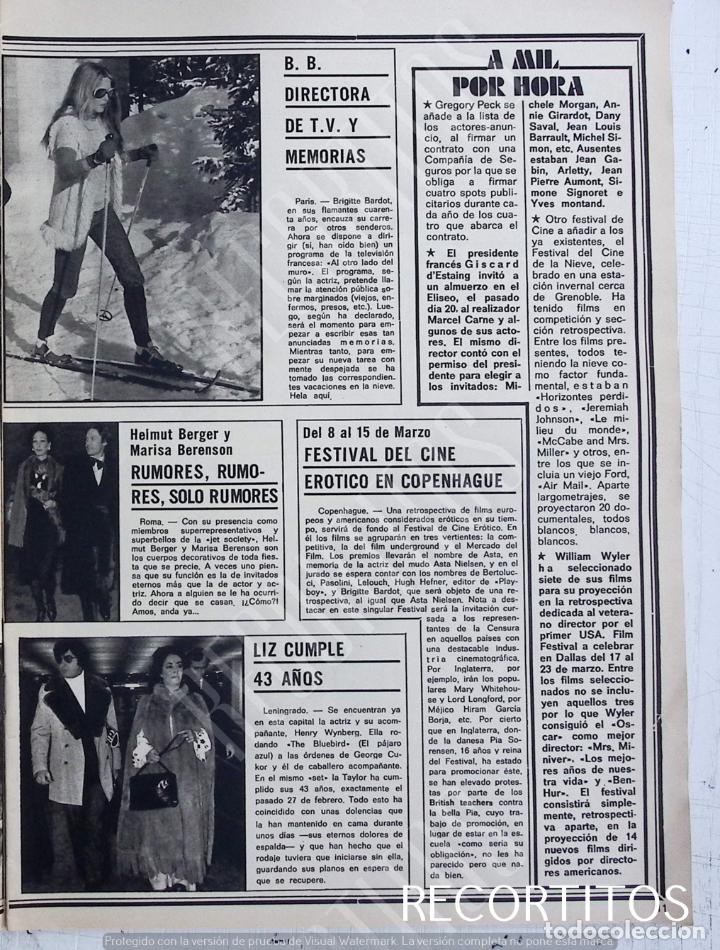 Coleccionismo de Revistas y Peri&oacute;dicos: brigitte bardot halmut berger mariasa berenson elizabeth taylor liz