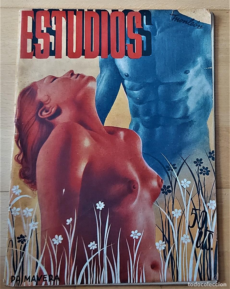 Sammeln von Zeitschriften und Zeitungen: ANTIGUA REVISTA ECLECTICA -ESTUDIOS- ABRIL 1936 - INCLUYE LAMINAS RENAU Y MONLEON -MUY B. ESTADO