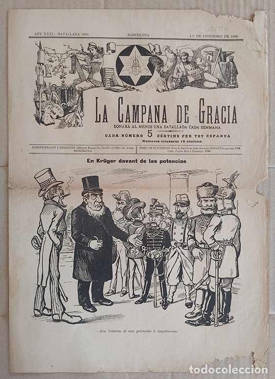 Coleccionismo de revistas y peri&oacute;dicos: Campana de Gracia, La. Any XXXI Batallada 1646 1 de Desembre de 1900