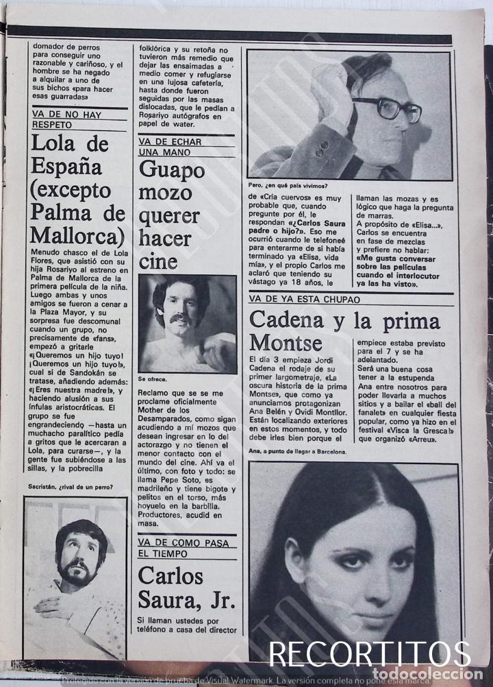 Coleccionismo de Revistas y Peri&oacute;dicos: carlos saura pepe soto jose sacristan ana belen