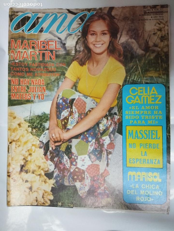 Collection Magazines and Newspapers: REVISTA AMA sep. 1973 num. 331 CELIA GAMEZ, MASSIEL , MARISOL