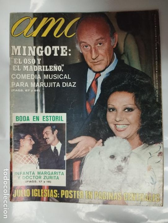 Coleccionismo de Revistas y Peri&oacute;dicos: REVISTA AMA a&ntilde;o 1972 num. 309 JULIO IGLESIAS
