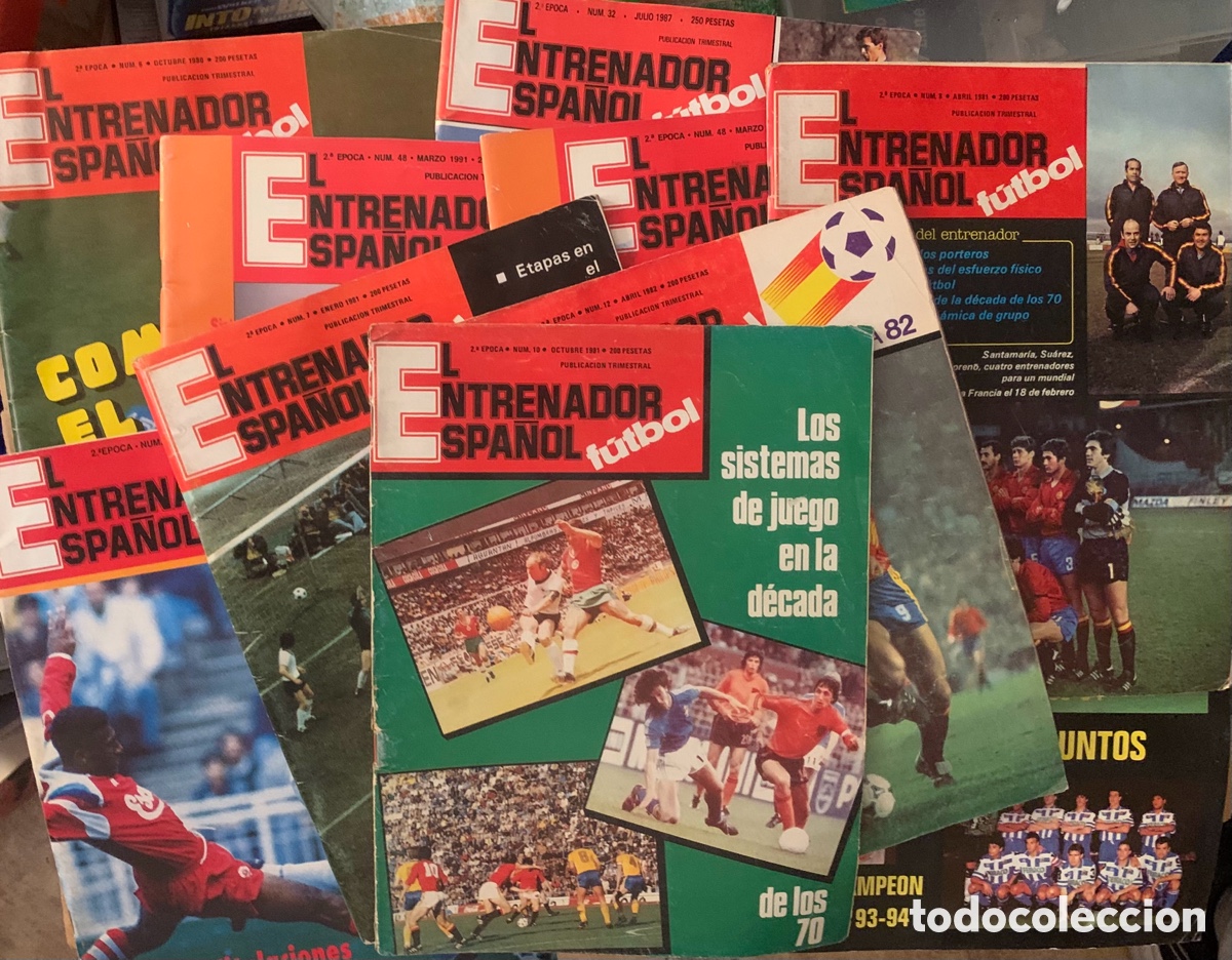 Coleccionismo de revistas y peri&oacute;dicos: LOTE 12 REVISTAS EL ENTRENADOR ESPA&Ntilde;OL DE FUTBOL - A&Ntilde;OS 80 Y 90 LIGA MUNDIAL