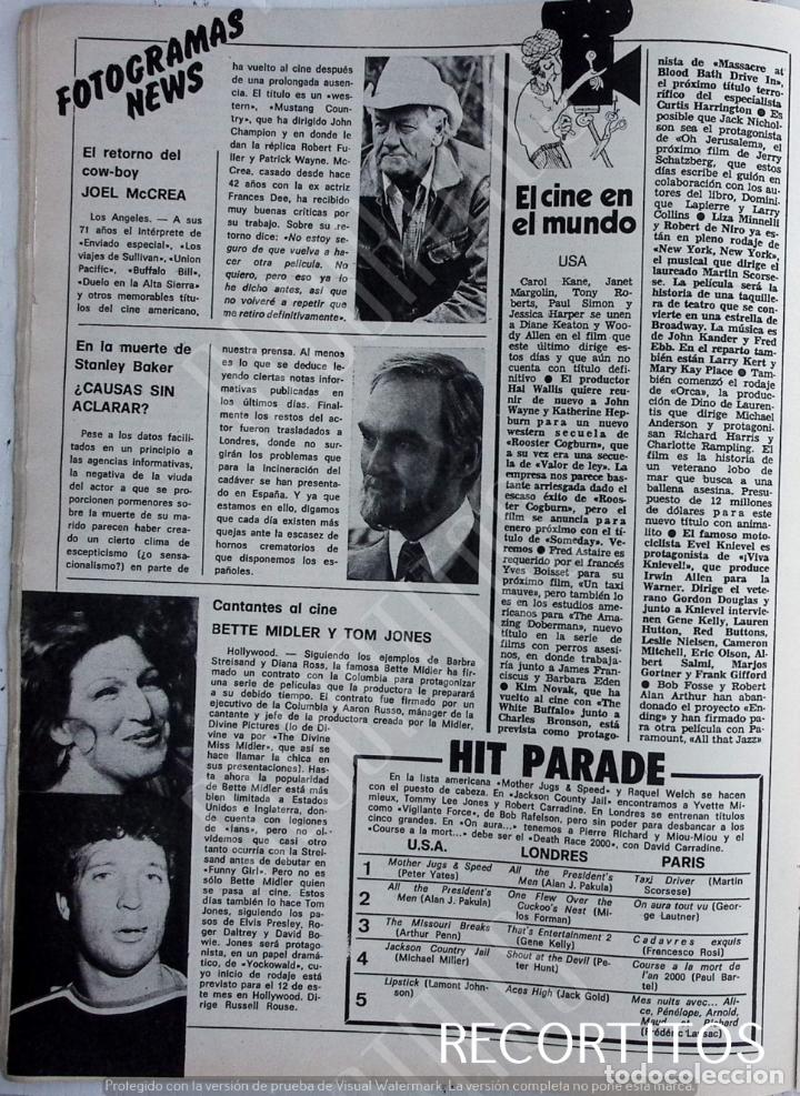 Coleccionismo de Revistas y Peri&oacute;dicos: joel mcrea stanley baker bette midler tom jones