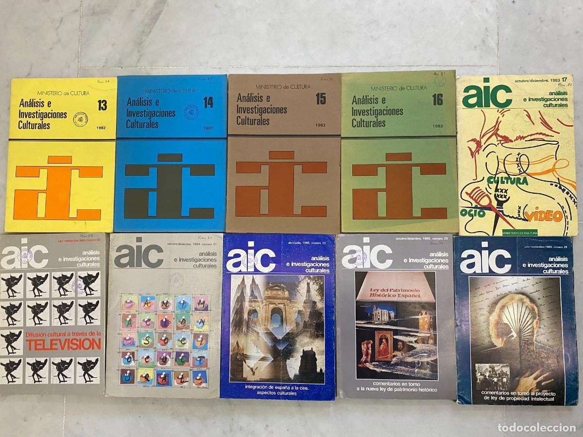 Collectionnisme de Revues et Journaux: LOTE DE 10 REVISTAS AIC ANALISIS E INVESTIGACIONES CULTURALES - PRIMEROS N&Uacute;MEROS A&Ntilde;OS 80
