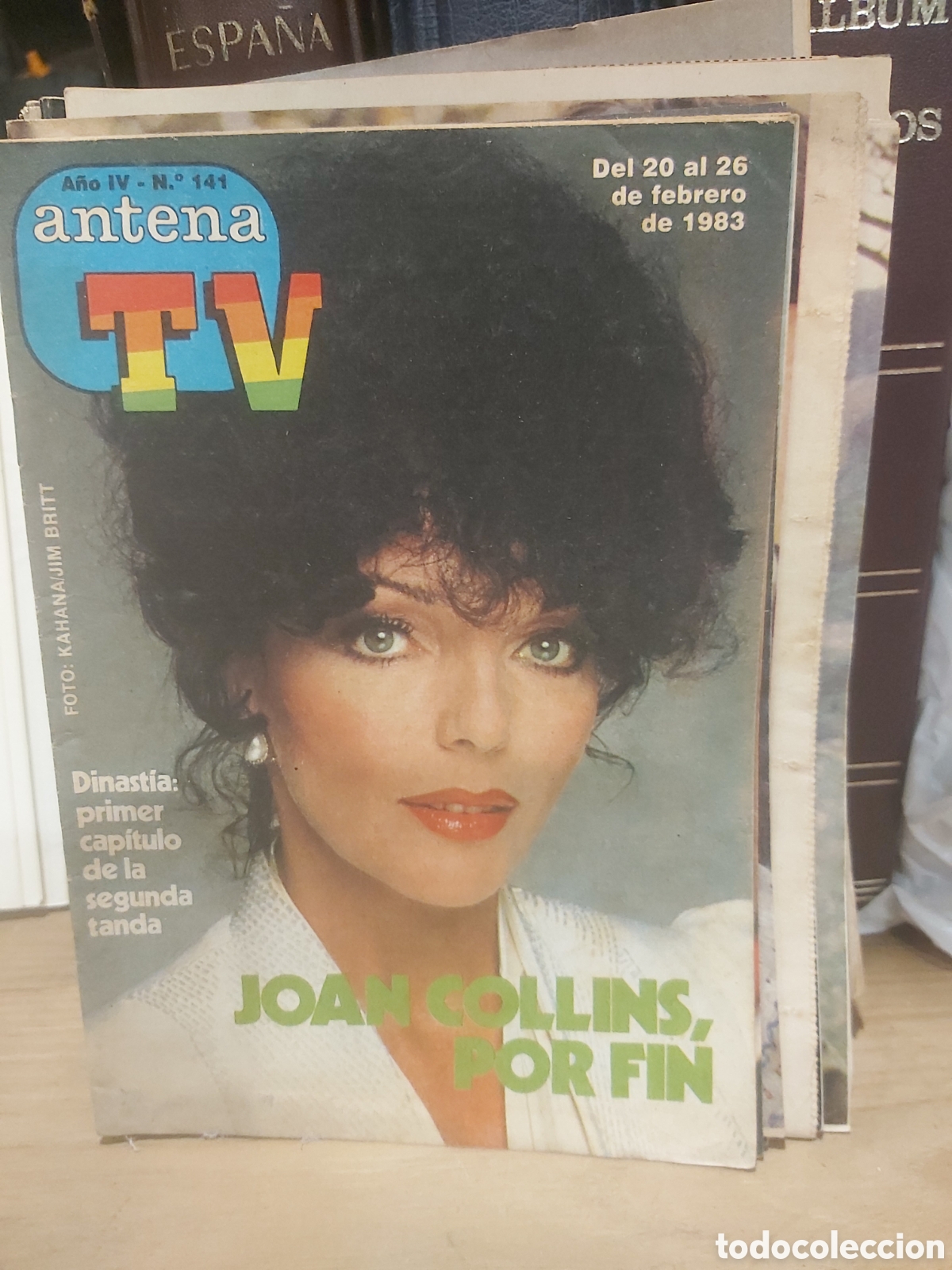 Coleccionismo de revistas y peri&oacute;dicos: Antena TV n&uacute;mero 141 1983 Joan Collins por fin dinast&iacute;a segunda tanda