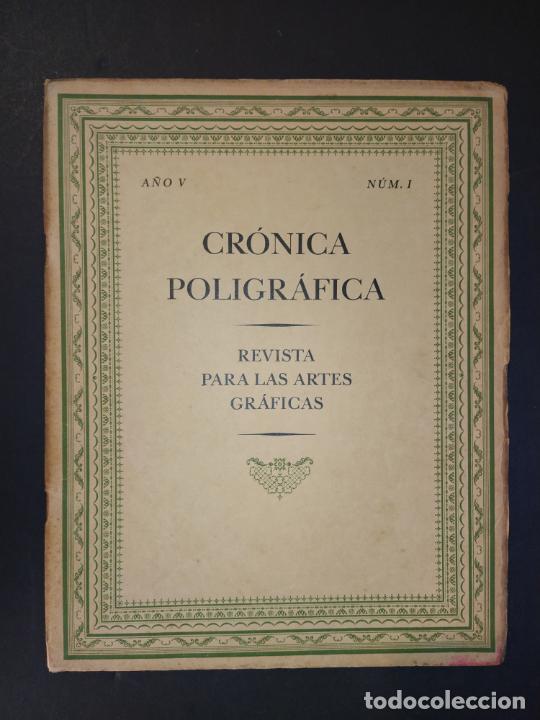 Collectionnisme de Revues et Journaux: CRONICA POLIGRAFICA-A&Ntilde;O V NUMERO 1-A&Ntilde;OS 20-REVISTA ANTIGUA-VER FOTOS-(V-24.424)
