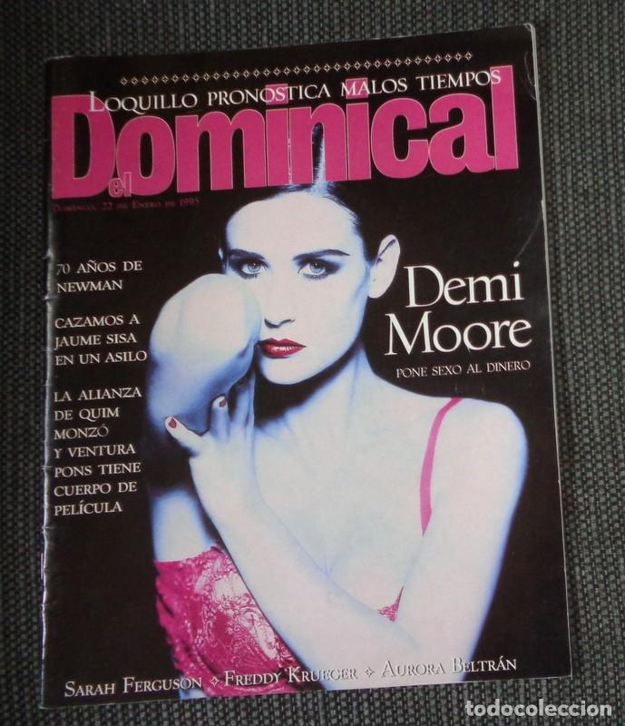 Coleccionismo de Revistas y Peri&oacute;dicos: REVISTA DOMINICAL Enero 1995. ENTREVISTA LOQUILLO ALBUM P&Oacute;STER DEMI MOORE JOSE MERC&Eacute; ESPECIAL WHISKY